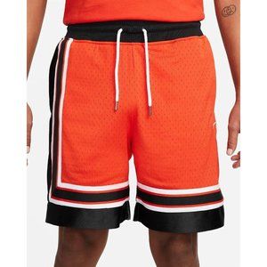 Nike Circa 8" Basketball Shorts Black Orange  DV9533-633 Mens Size SMALL $90
